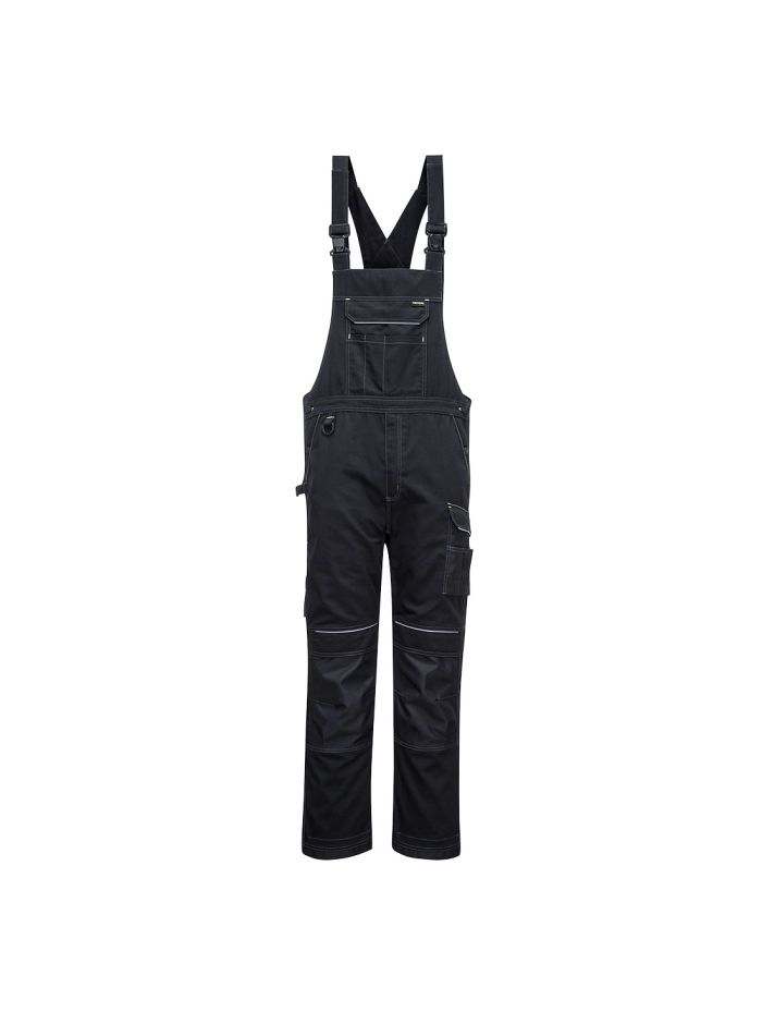 PW3 Work Bib & Brace, L, R, Black