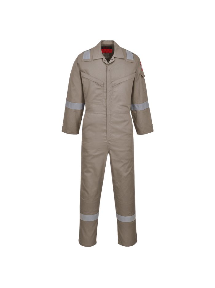 Araflame Silver Coverall, 34, R, Khaki