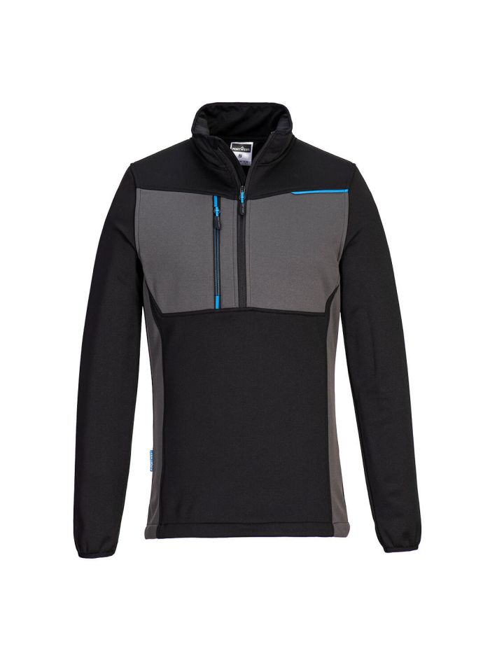 WX3 Half Zip Tech Fleece, L, R, Black