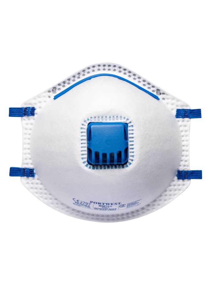 FFP2 Valved Respirator (Pk20), , R, White