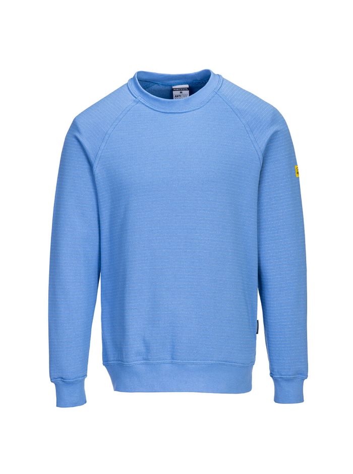 Anti-Static ESD Sweatshirt, L, R, Hamilton Blue