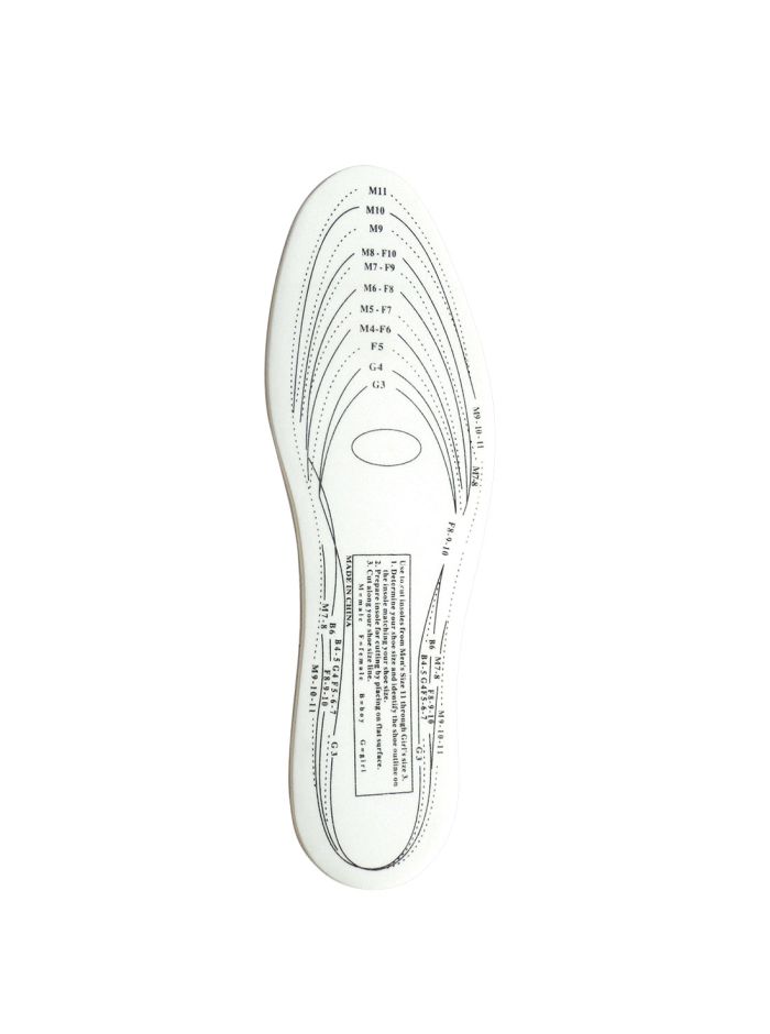 Memory Foam Insole, , R, White