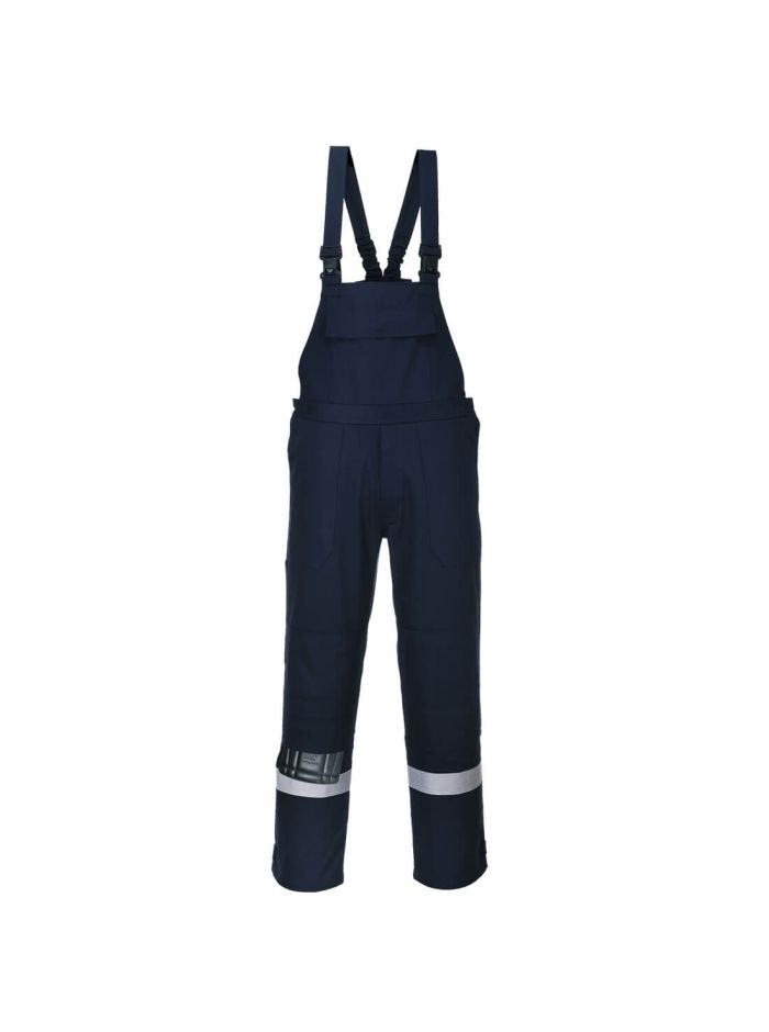 Bizflame Plus Bib and Brace, L, R, Navy