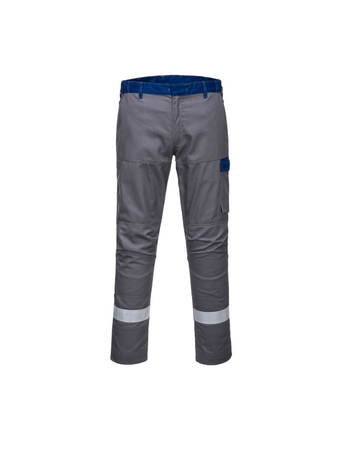 Bizflame Ultra Two Tone Trouser, 30, R, Grey