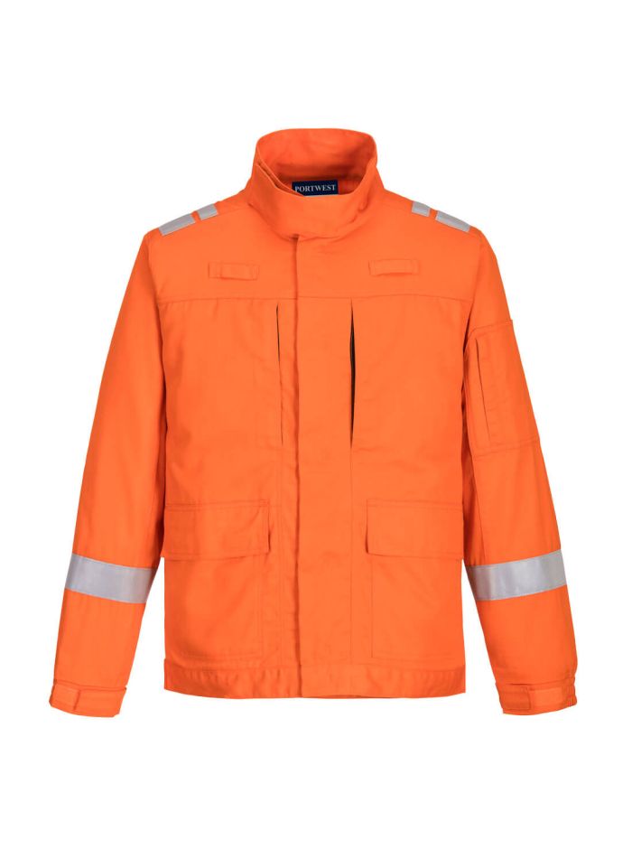 Bizflame Plus Lightweight Stretch Panelled Jacket, L, R, Orange