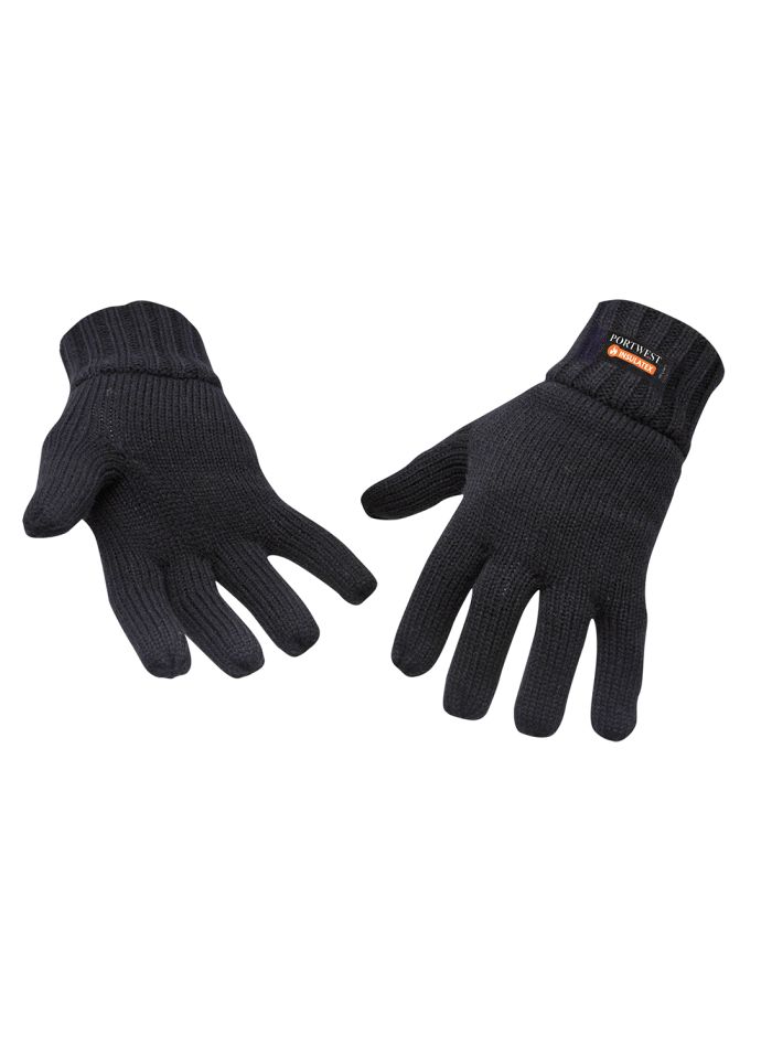 Knit Glove Insulatex Lined, , R, Black