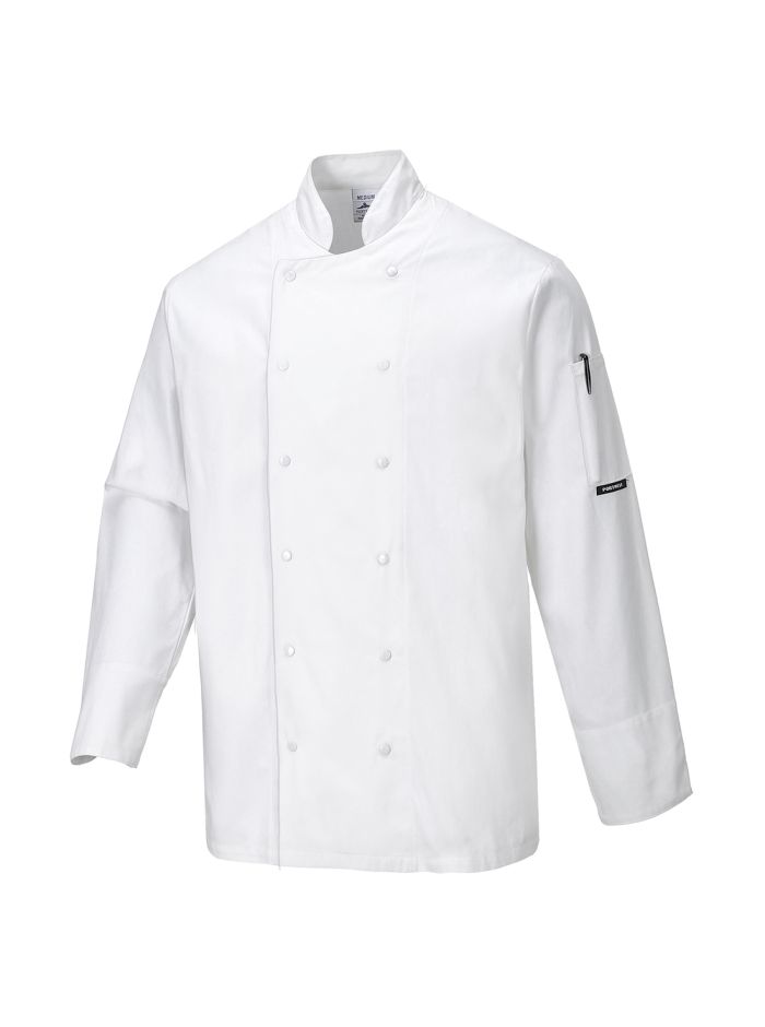 Dundee Chefs Jacket, L, R, White