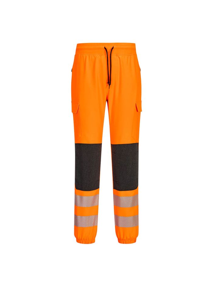 KX3 Hi-Vis Flexi Jogger, L, R, Orange/Black