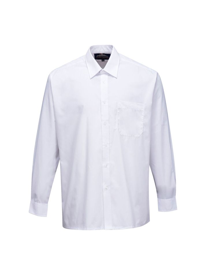 Classic Shirt, Long Sleeves, 140, R, White