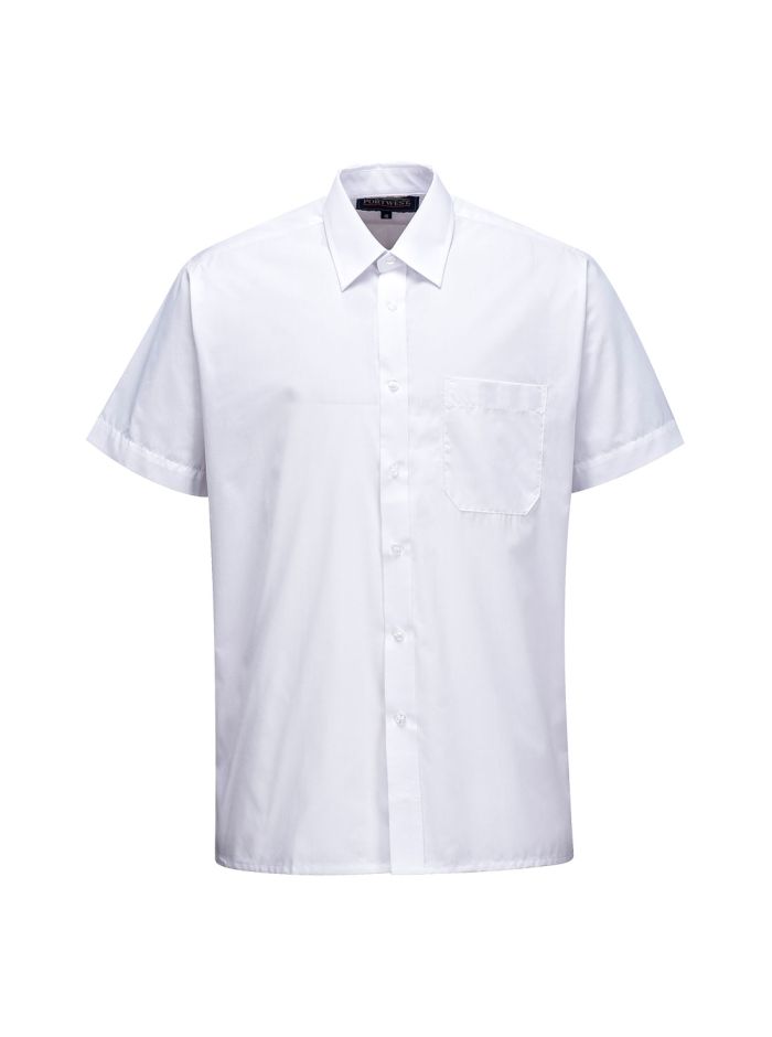 Classic Shirt, Short Sleeves, 140, R, White