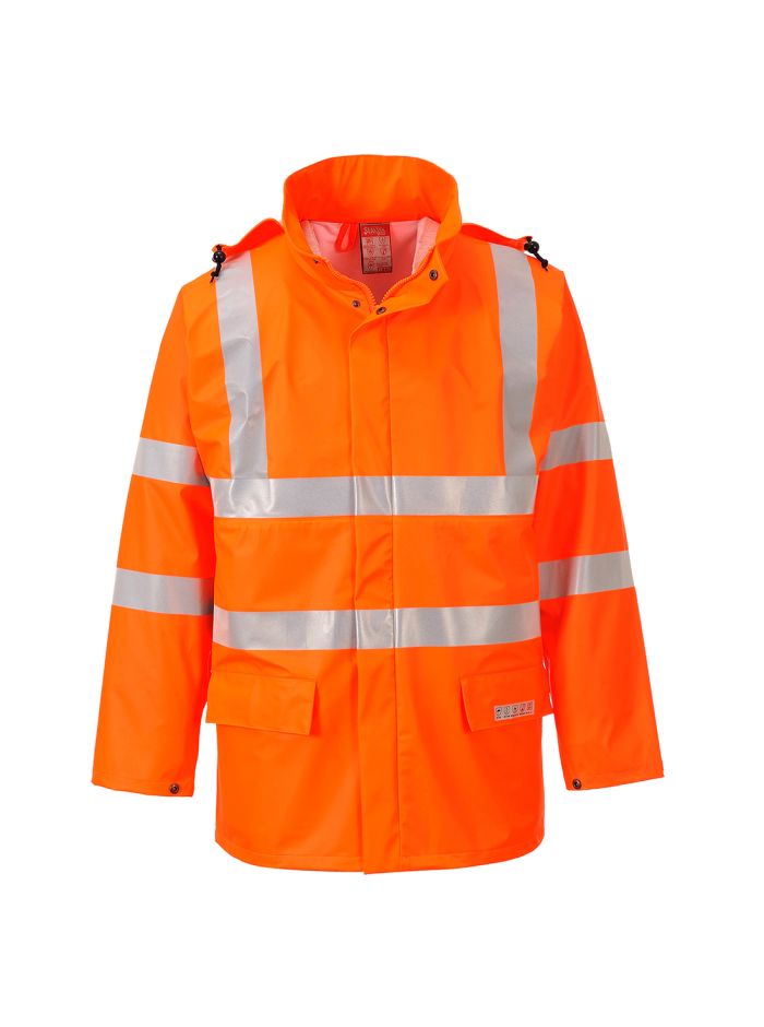 Sealtex Flame Hi-Vis Jacket, L, R, Orange