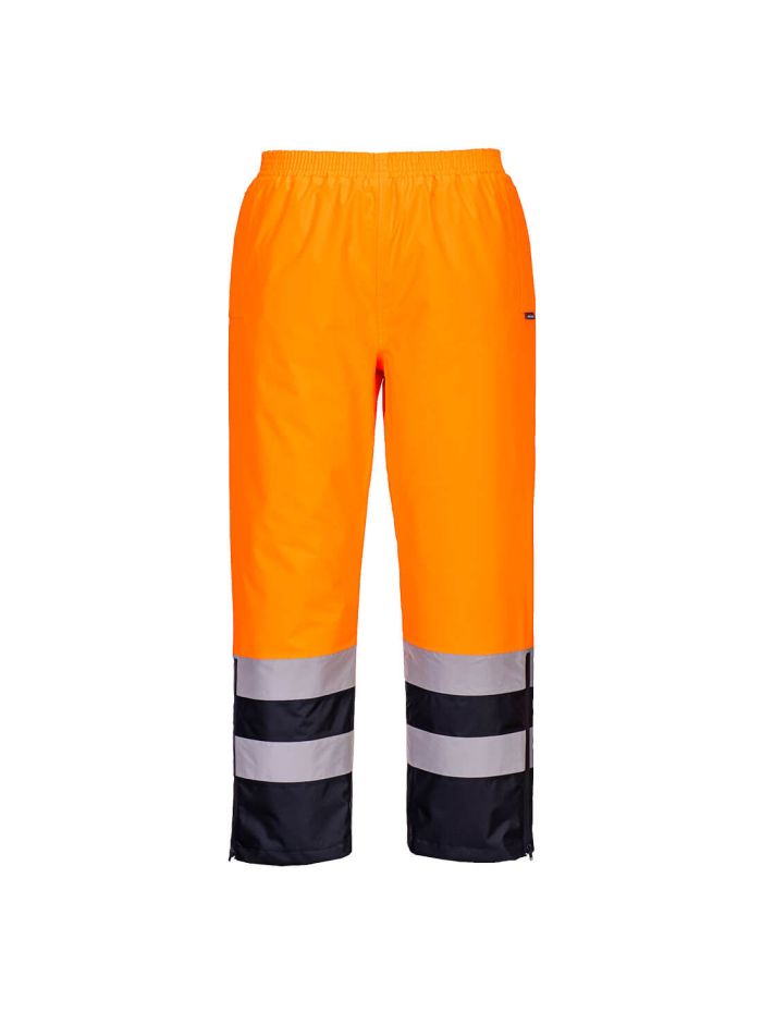Hi-Vis Winter Trouser, L, R, Orange/Navy