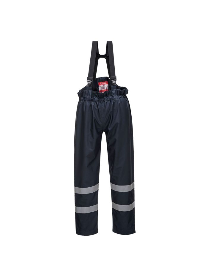 Bizflame Rain FR Multi Protection Unlined Trouser, L, R, Navy