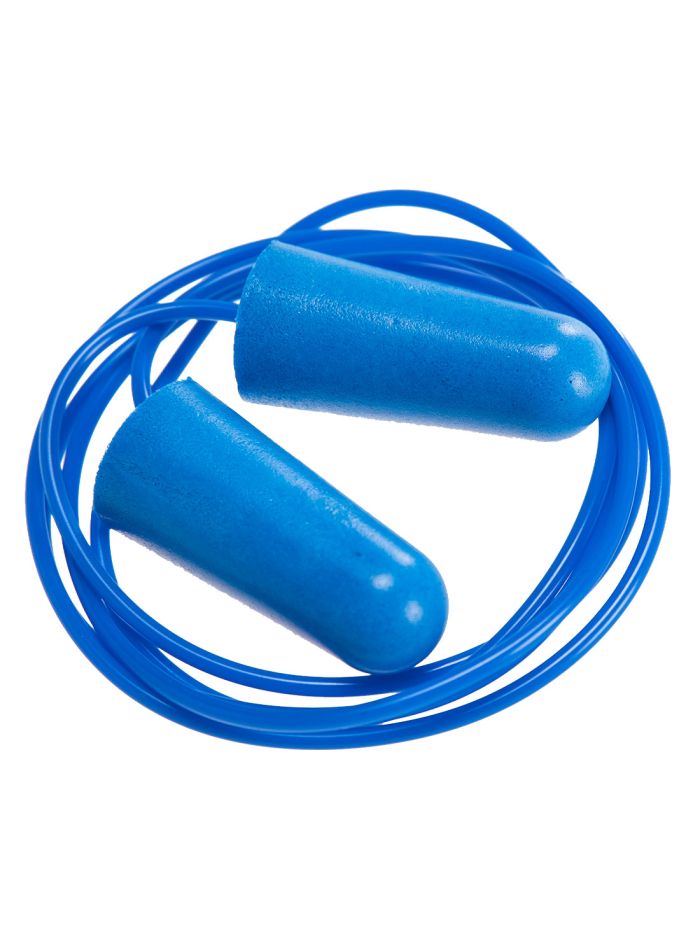 Detectable Corded PU Ear Plugs (Pk200), , U, Blue