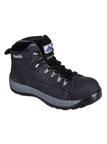 Steelite Mid Cut Nubuck Boot SB HRO, 38, R, Black