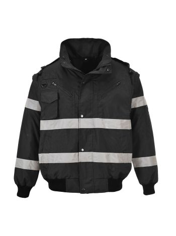 Iona 3-in-1 Bomber Jacket, 4XL, R, Black