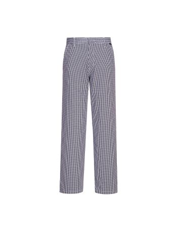 Barnet Chefs Trouser, L, R, Blue Check