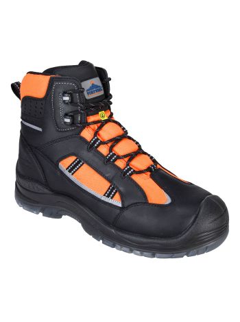 Portwest Compositelite Retroglo Hi-Vis Boot S3 WR ESD, 39, R, Orange