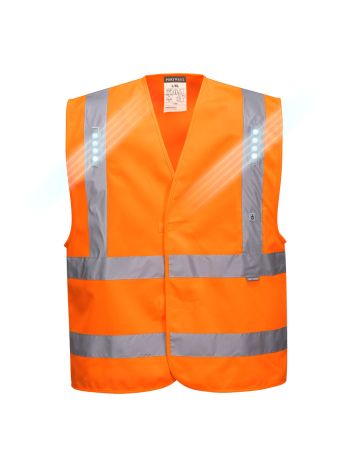 Vega LED Vest, S/M, R, Orange