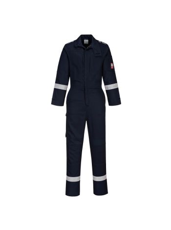 Bizflame Plus Lightweight Stretch Panelled Coverall , L, R, Navy