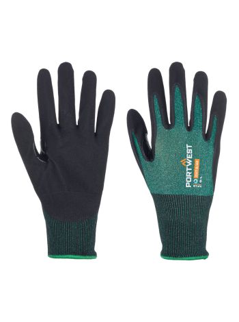 SG Cut B18 Nitrile Glove (Pk12), L, R, Green/Black