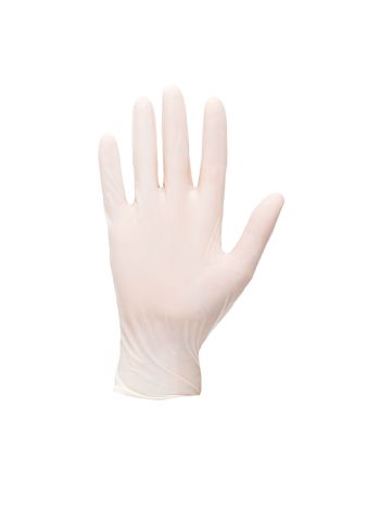 Powder Free Latex Disposable Glove, L, R, White