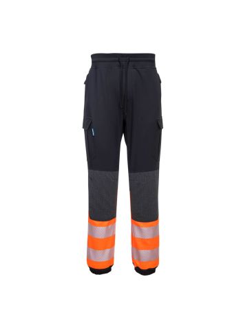 KX3 Hi-Vis Flexi Class 1 Jogger, L, R, Black/Orange