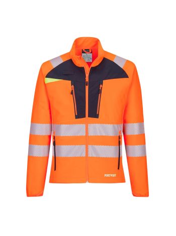 DX4 Hi-Vis Base Layer, 4XL, R, Orange/Black