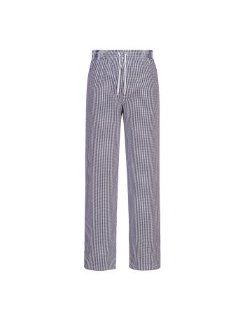 Bromley Chefs Trouser, L, R, Blue Check
