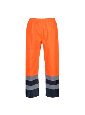 Hi-Vis Two Tone Traffic Trouser, L, R, Orange