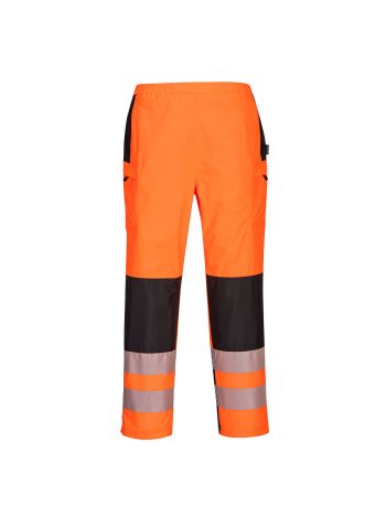 PW3 Hi-Vis Women's Rain Trouser, L, R, Orange/Black