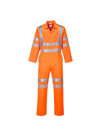 Hi-Vis Poly-Cotton Service Coverall, 4XL, R, Orange