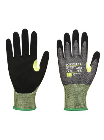 CS Cut E 15 Nitrile, L, R, Grey/Black