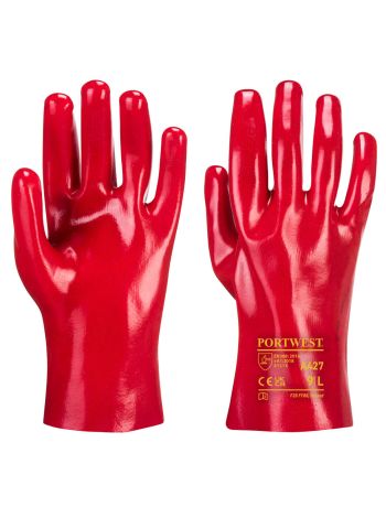 PVC Gauntlet, XL, R, Red