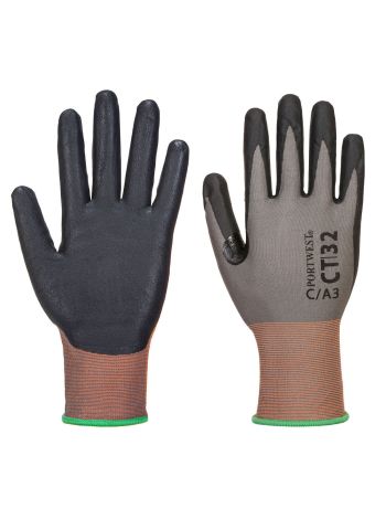 CT Cut C18 Nitrile, L, R, Grey/Black