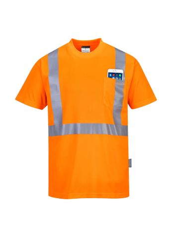 Hi-Vis Pocket T-Shirt , 4XL, R, Orange