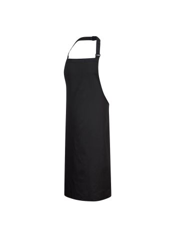 PolyCotton Bib Apron, , R, Black