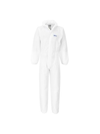 BizTex SMS FR Coverall Type 5/6, L, R, White
