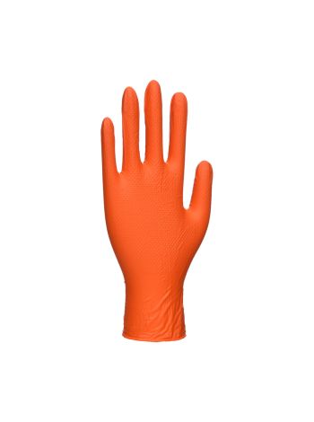 Orange HD Disposable Glove, L, R, Orange