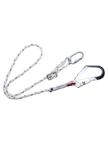 Adjustable 2m Restraint Lanyard , , R, White