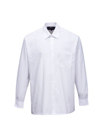 Classic Shirt, Long Sleeves, 140, R, White