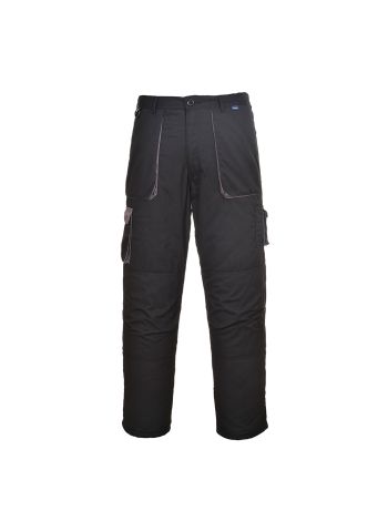 Portwest Texo Contrast Trouser, L, R, Black