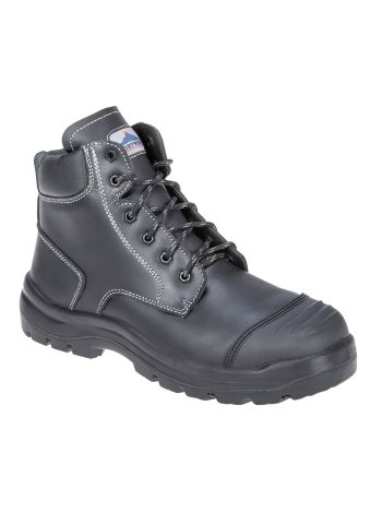 Clyde Safety Boot S3 HRO CI HI FO, 38, R, Black