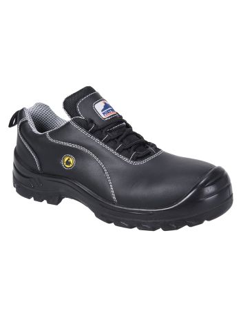 Portwest Compositelite ESD Leather Safety Shoe S1, 37, R, Black