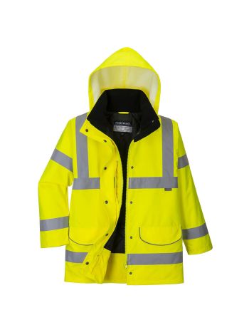 Hi-Vis Women's Traffic Jacket, L, R, Yellow