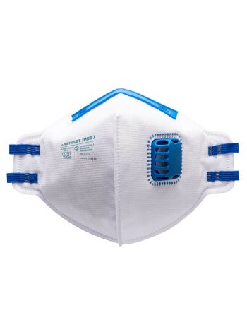 FFP2 Valved Fold Flat Respirator (Pk20), , R, White