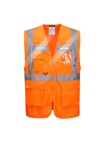 Orion LED Executive Vest, S, R, Orange