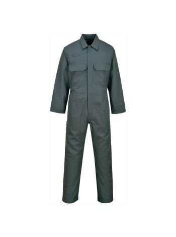 Bizweld FR Coverall, L, R, Bottle Green