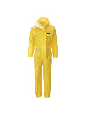 BizTex Microporous Coverall Type 3/4/5/6, L, R, Yellow