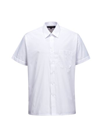 Classic Shirt, Short Sleeves, 140, R, White